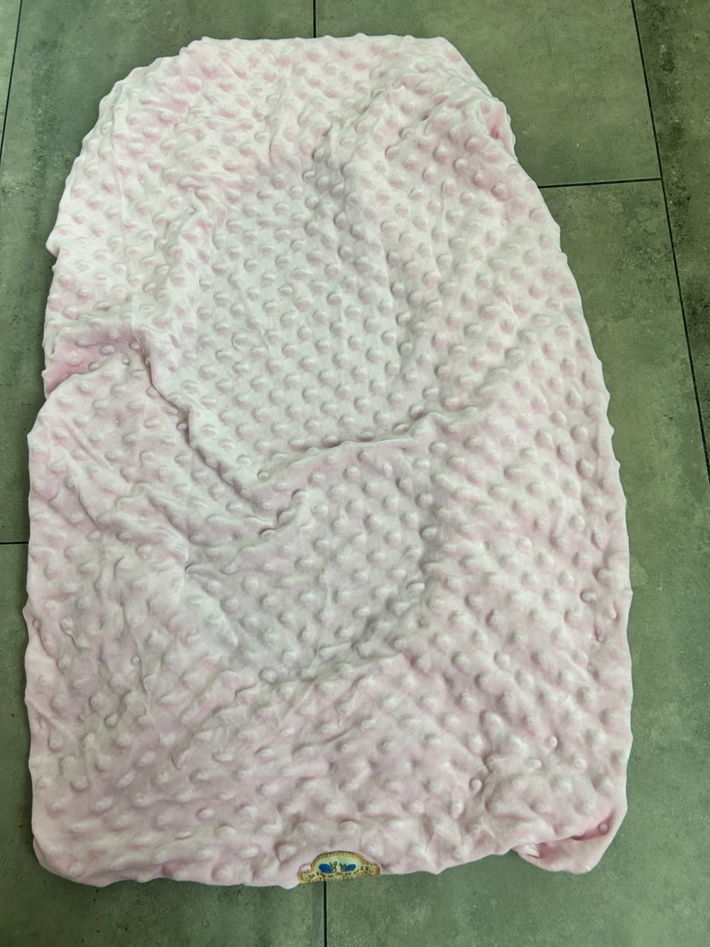 Pottery Barn Kids pink Luxe Chamois Changing Pad and 2 bluesnail covers - Picture 7 of 13